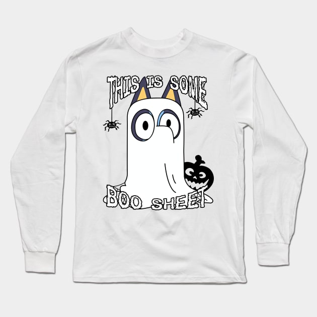 This is Some Boo Sheet Long Sleeve T-Shirt by Karl Doodling